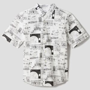 Graniph × Moebius collaboration Mens Button Up Shirt